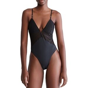 Calvin Klein Minimalist Micro Lace Bodysuit